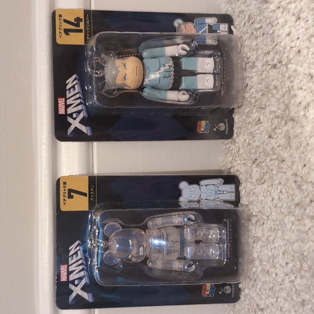 Bearbrick Happy Kuji X-Men Lot Of 2